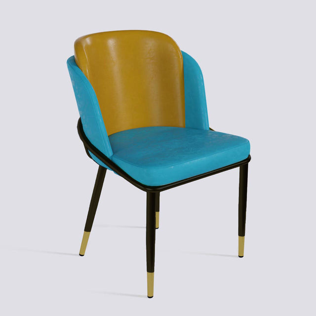 Rogue Dining Chair In Powder Coated + Gold Cap | 496