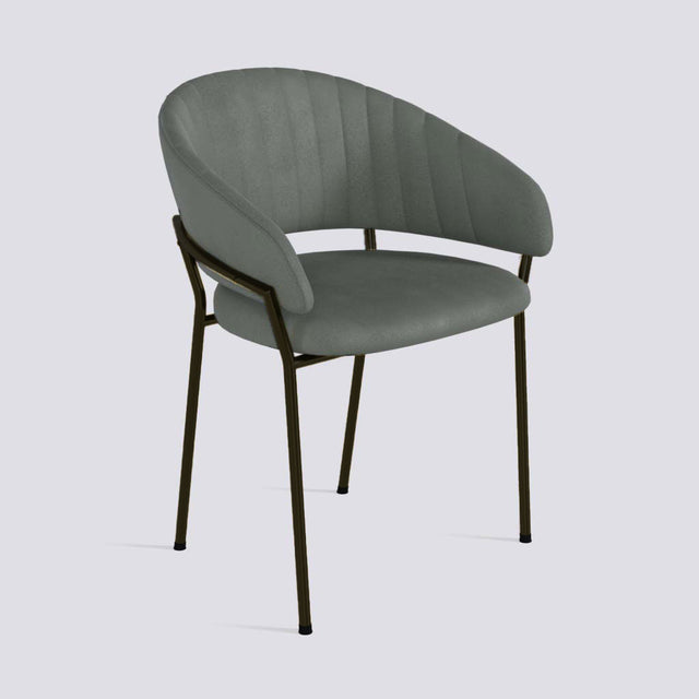 Chic Dining Chair in Powder Coated Metal Base | 478