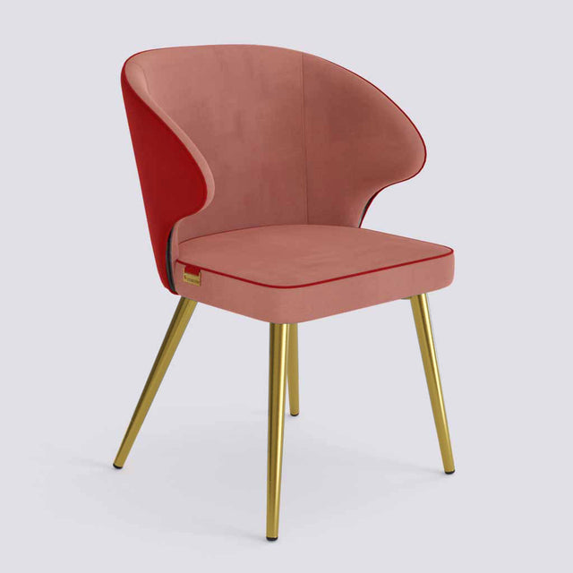 Rocky Dining Chair in Gold Electroplated Metal Base | 494