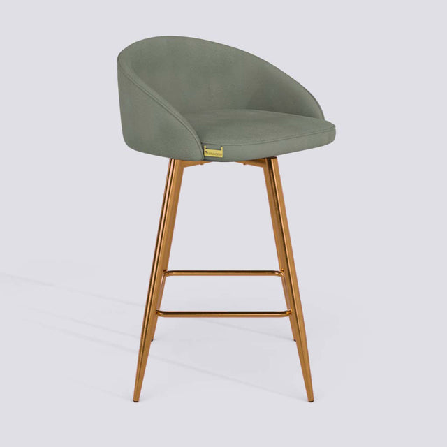 Rota Bar Stool In Rose Gold Electroplated Metal Base | 632