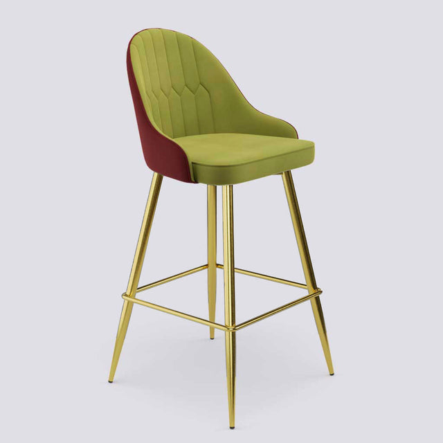 Valiant Bar Stool In Gold Electroplated Metal Base | 627