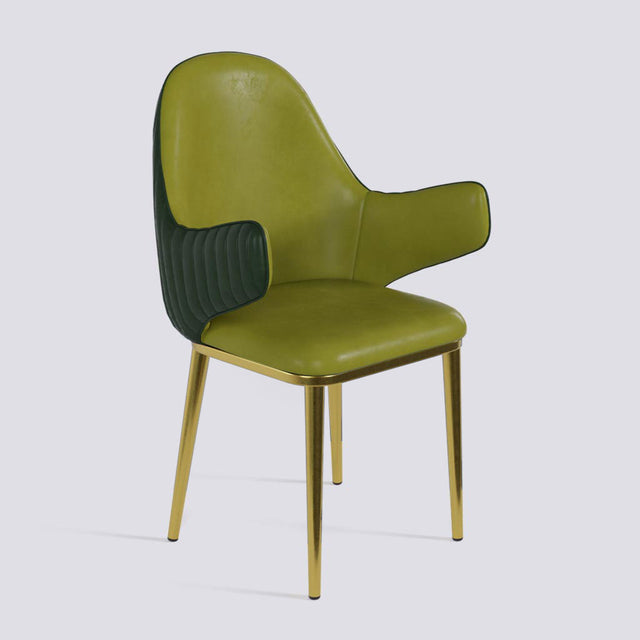 Hugzi Dining Chair In Gold Electroplated Metal Base | 492