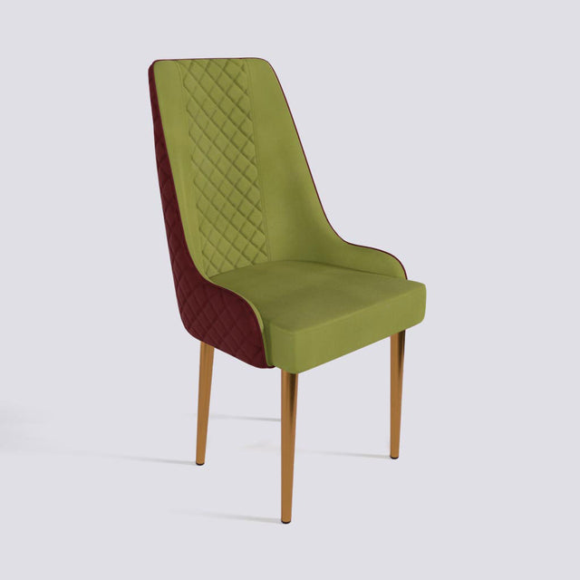 Imperial Dining Chair In Rose Gold Electroplated Metal Base | 501