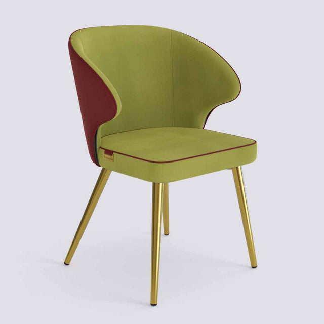 Rocky Dining Chair in Gold Electroplated Metal Base | 494