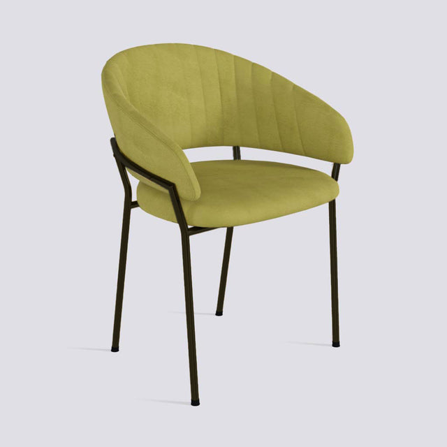 Chic Dining Chair in Powder Coated Metal Base | 478