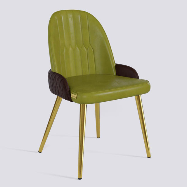 Birken Dining Chair In Gold Electroplated Metal Base | 493