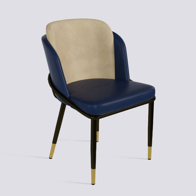 Rogue Dining Chair In Powder Coated + Gold Cap | 496