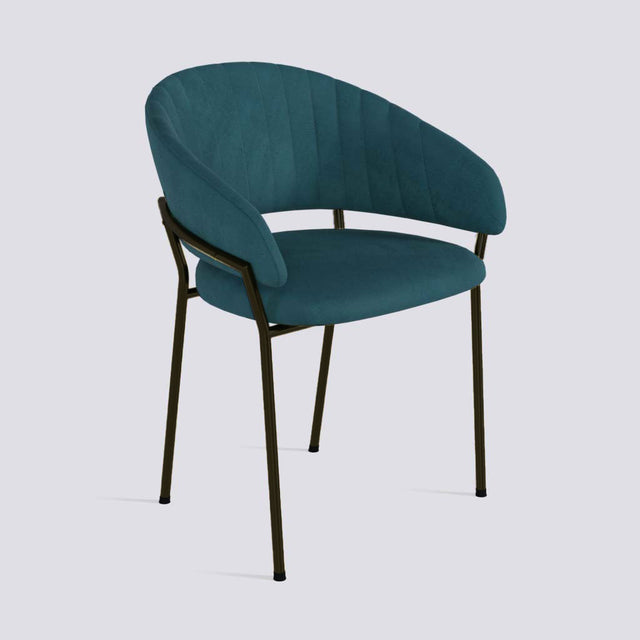 Chic Dining Chair in Powder Coated Metal Base | 478