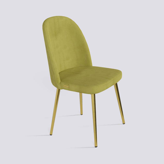 Fuze Dining Chair In Gold Electroplated Metal Base | 495