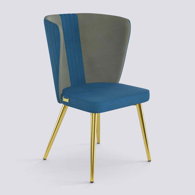 Wrap Dining Chair In Gold Electroplated Metal Base | 490