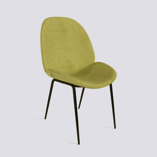 Curvy Dining Chair In Powder Coated Base | 486