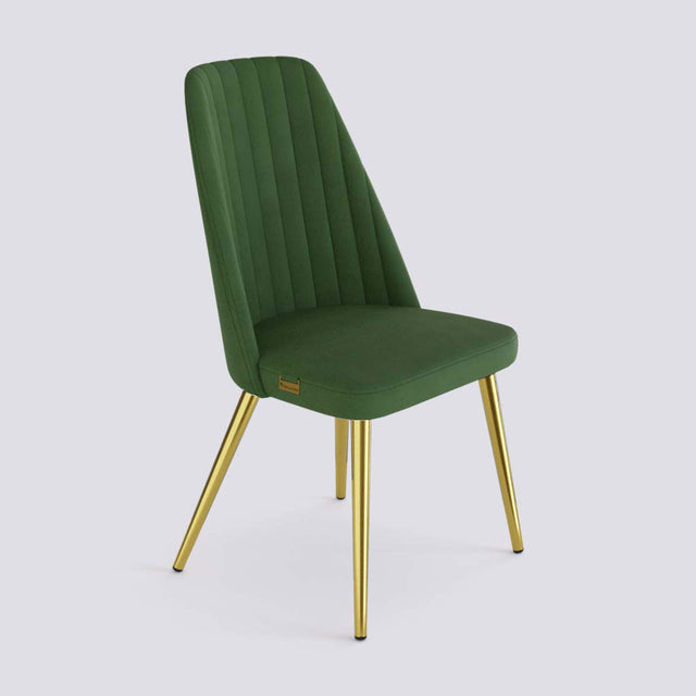 Ruston Dining Chair In Gold Electroplated Metal Base | 489