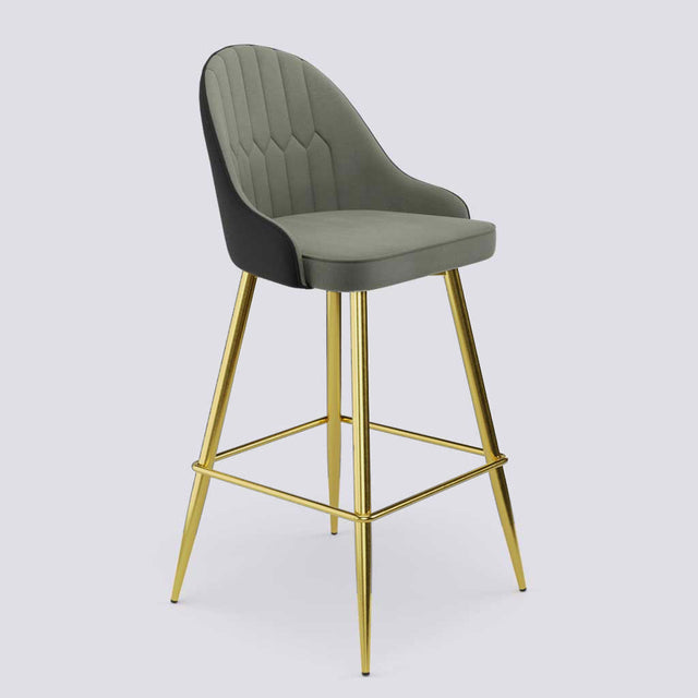 Valiant Bar Stool In Gold Electroplated Metal Base | 627