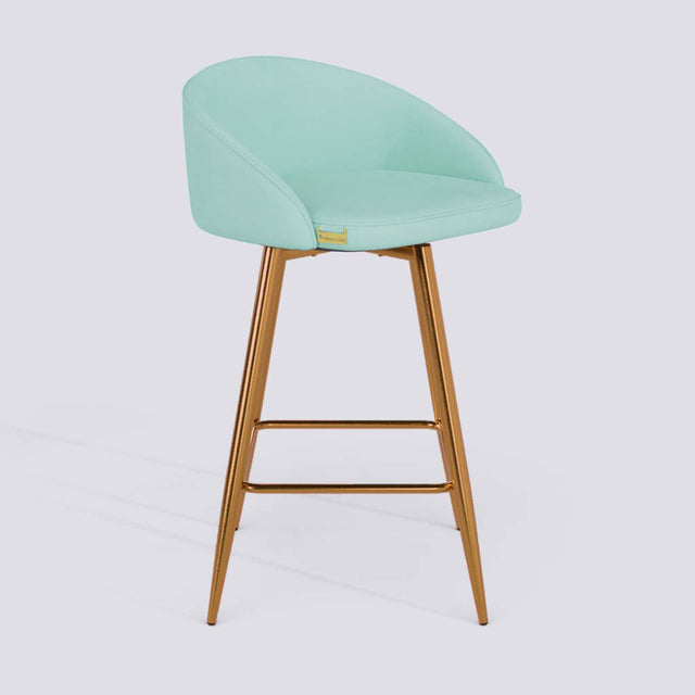 Rota Bar Stool In Rose Gold Electroplated Metal Base | 632