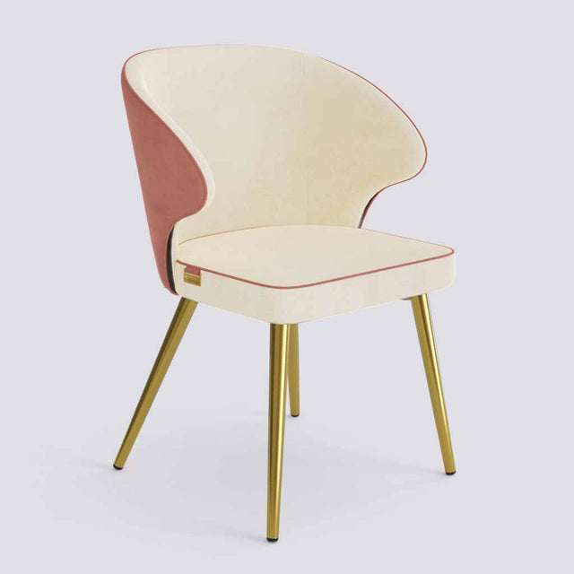 Rocky Dining Chair in Gold Electroplated Metal Base | 494