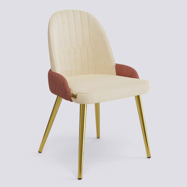 Birken Dining Chair In Gold Electroplated Metal Base | 493