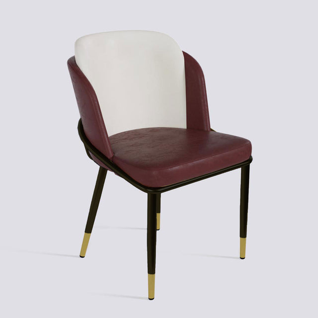 Rogue Dining Chair In Powder Coated + Gold Cap | 496