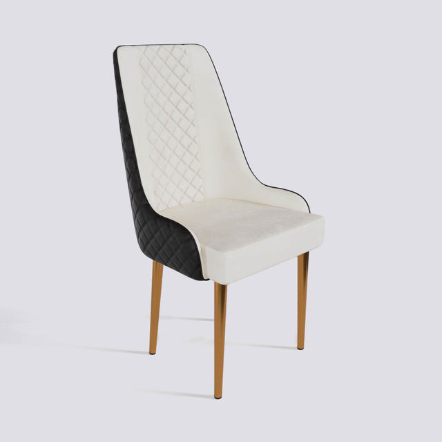 Imperial Dining Chair In Rose Gold Electroplated Metal Base | 501
