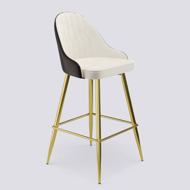 Valiant Bar Stool In Gold Electroplated Metal Base | 627