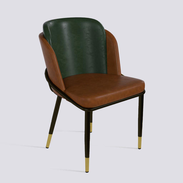 Rogue Dining Chair In Powder Coated + Gold Cap | 496