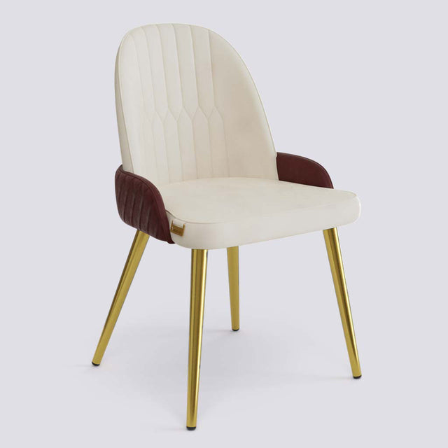 Birken Dining Chair In Gold Electroplated Metal Base | 493