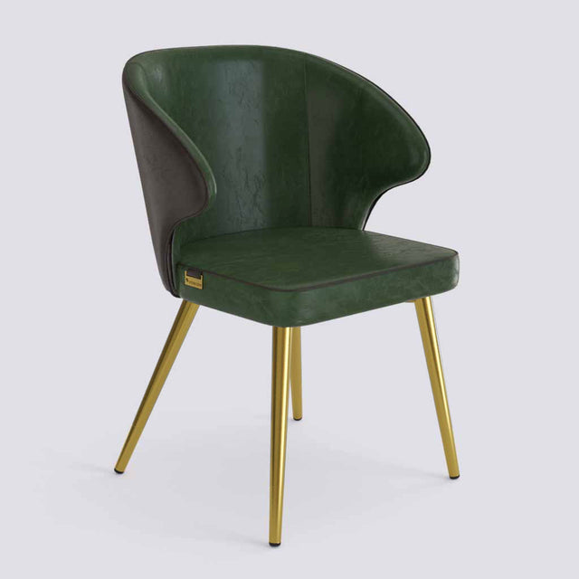 Rocky Dining Chair in Gold Electroplated Metal Base | 494