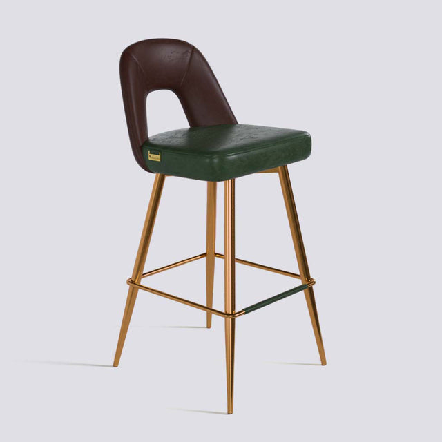 Bridge Bar Stool In Rose Gold Electroplated Base | 604