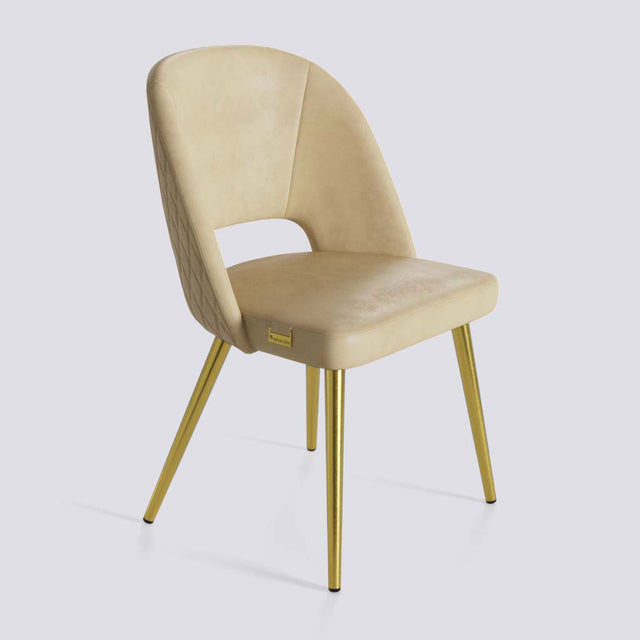 Procket Dining Chair In Gold Electroplated Metal Base | 499