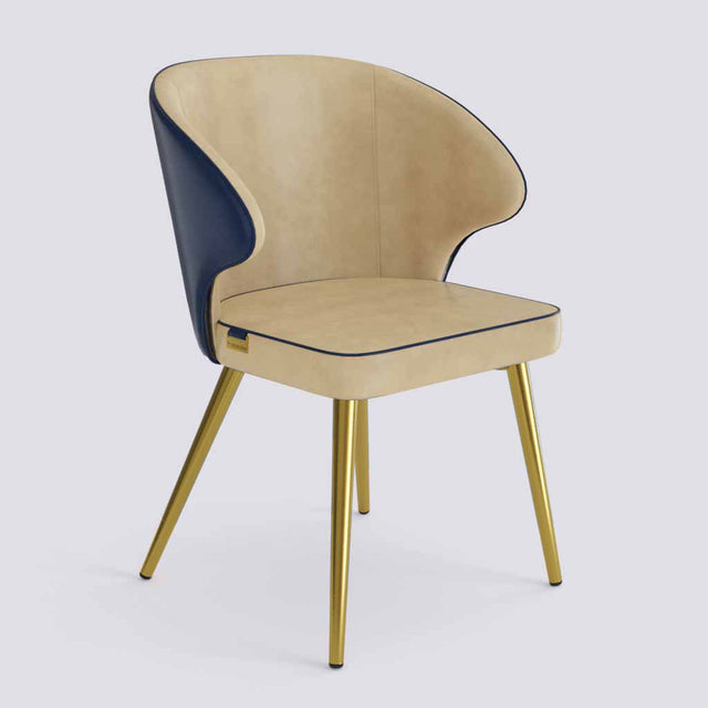 Rocky Dining Chair in Gold Electroplated Metal Base | 494