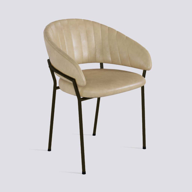 Chic Dining Chair in Powder Coated Metal Base | 478