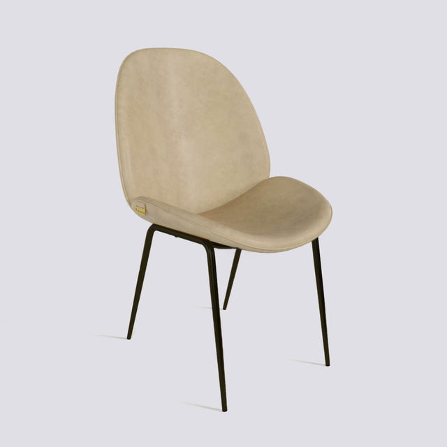 Curvy Dining Chair In Powder Coated Base | 486