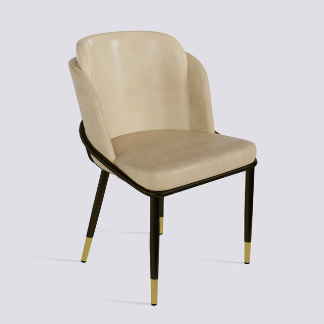 Rogue Dining Chair In Powder Coated + Gold Cap | 496