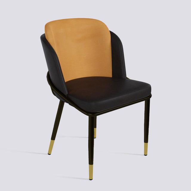 Rogue Dining Chair In Powder Coated + Gold Cap | 496