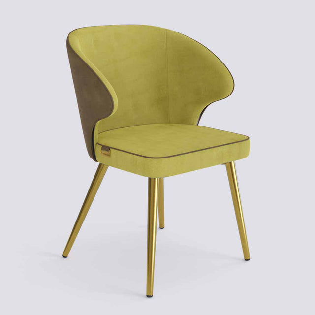 Rocky Dining Chair in Gold Electroplated Metal Base | 494