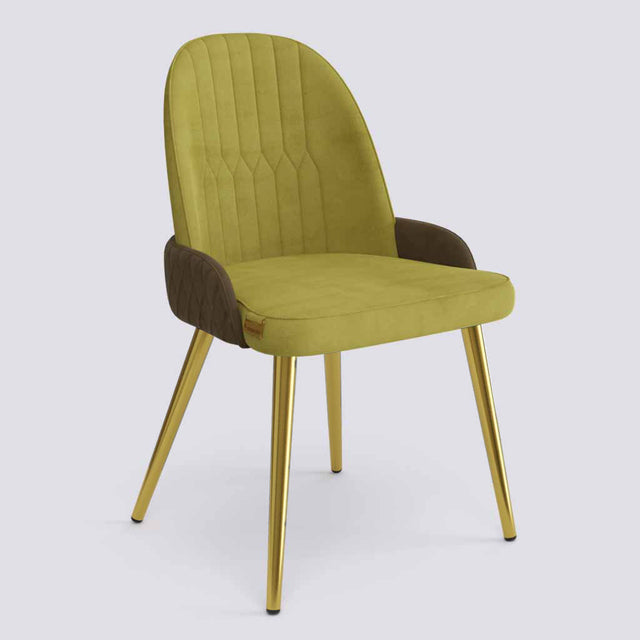 Birken Dining Chair In Gold Electroplated Metal Base | 493