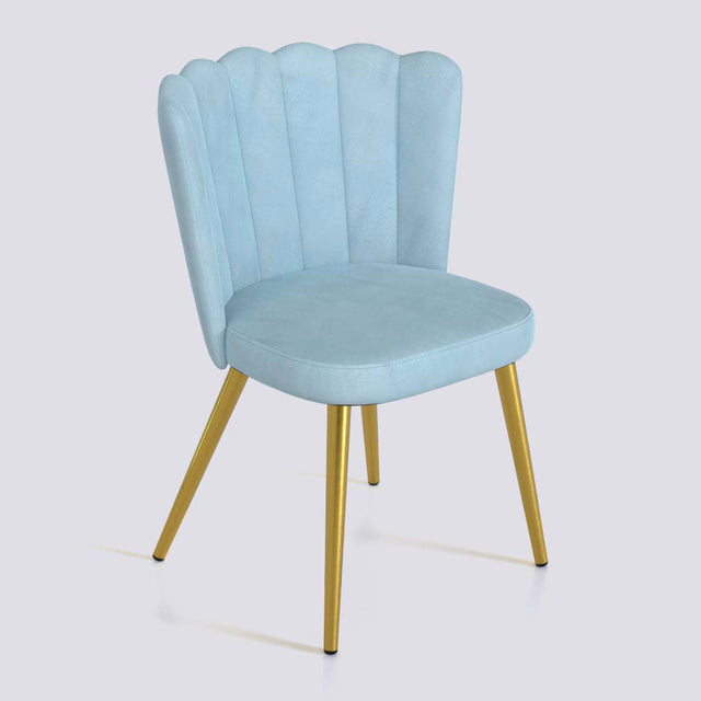 Flower Dining Chair in Gold Electroplated Metal Base | 487