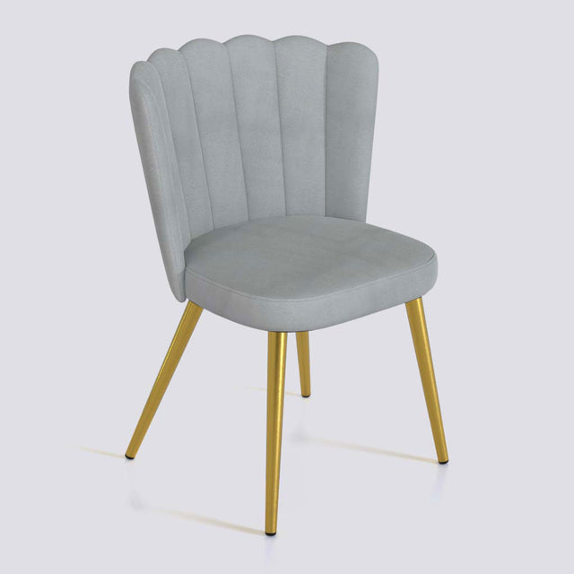 Flower Dining Chair in Gold Electroplated Metal Base | 487