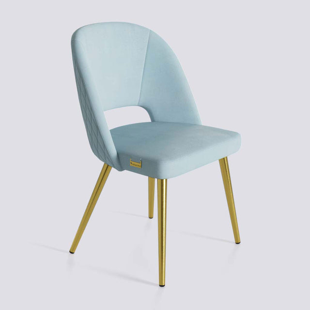 Procket Dining Chair In Gold Electroplated Metal Base | 499