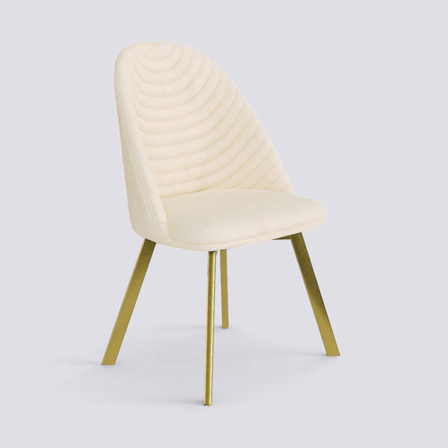 Strike Dining Chair in Gold Electroplated Metal Base | 488