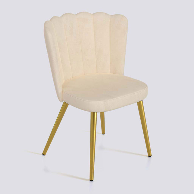 Flower Dining Chair in Gold Electroplated Metal Base | 487