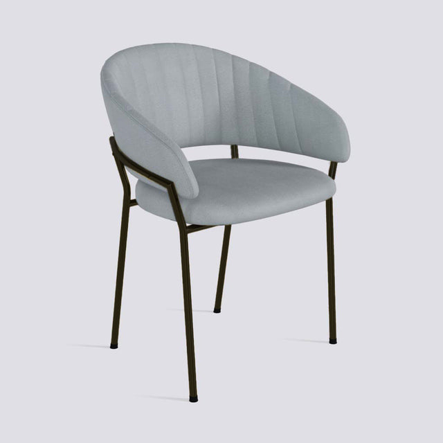 Chic Dining Chair in Powder Coated Metal Base | 478