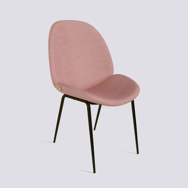 Curvy Dining Chair In Powder Coated Base | 486