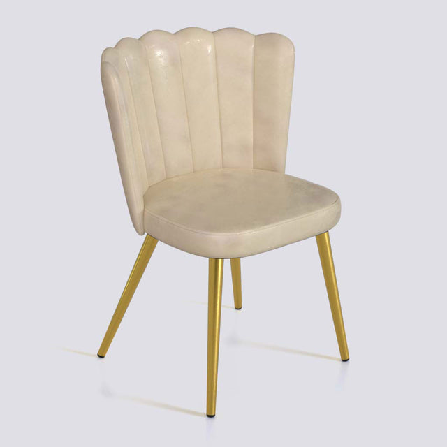 Flower Dining Chair in Gold Electroplated Metal Base | 487