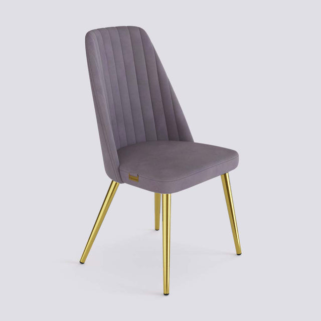 Ruston Dining Chair In Gold Electroplated Metal Base | 489