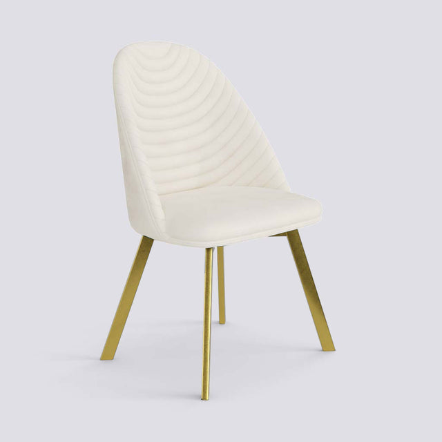 Strike Dining Chair in Gold Electroplated Metal Base | 488