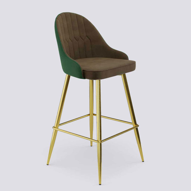 Valiant Bar Stool In Gold Electroplated Metal Base | 627