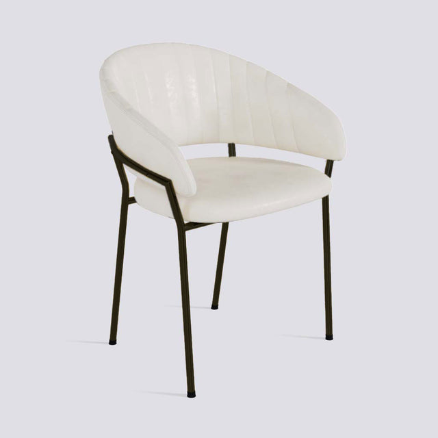 Chic Dining Chair in Powder Coated Metal Base | 478