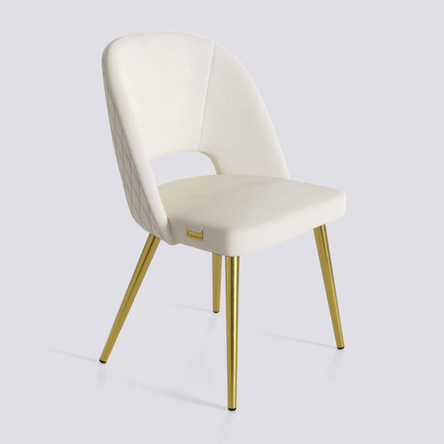 Procket Dining Chair In Gold Electroplated Metal Base | 499