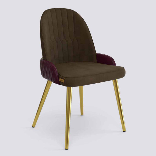 Birken Dining Chair In Gold Electroplated Metal Base | 493