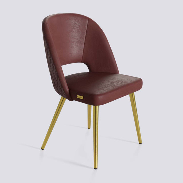 Procket Dining Chair In Gold Electroplated Metal Base | 499